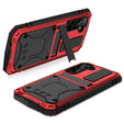Etui Defender Kickstand do Samsung Galaxy S22 5G, czerwone