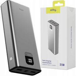 Allity Power Bank APB-100 PD QC 22.5W 20000 mAh - szary