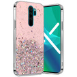 Etui do Xiaomi Redmi Note 8 Pro, Glittery, różowe