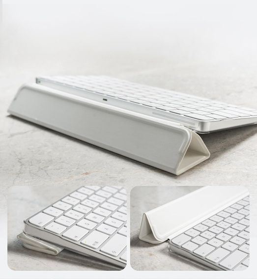 Etui Dexnor do Apple Magic Keyboard z Touch ID / Lock Key 2021–2024 – białe