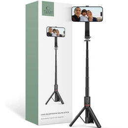 Tech-Protect L04S MagSafe Bluetooth Kijek Selfie Stick Tripod, Czarny