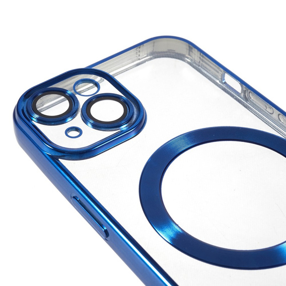 Etui do iPhone 14, Electro MagSafe, niebieskie + Szkło na ekran