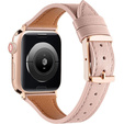 Pasek Skórzany do Apple Watch 1/2/3/4/5/6/7/8/9/10/11/SE Ultra 1/2/3 42/44/45/46/49mm, Różowy