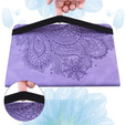 Etui do Xiaomi Redmi Pad SE 11", Flowers, fioletowe