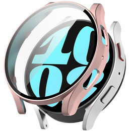 2w1 Etui + Szkło Hartowane do Samsung Galaxy Watch 6 40mm, Różowe złoto