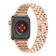 Bransoleta do Apple Watch 1/2/3/4/5/6/7/8/9/10/11/SE Ultra 1/2/3 42/44/45/46/49mm, Różowa rose gold