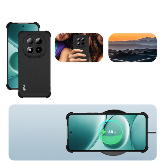 Etui IMAK do Xiaomi Redmi Note 15 Pro 5G, Dropproof, czarne