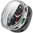 2w1 Etui z Osłoną na Ekran do Samsung Galaxy Watch 8 40mm, Srebrne