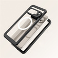 Etui Wodoodporne IP68 do Google Pixel 10 Pro, Redpepper, do MagSafe, przezroczyste z czarną ramką