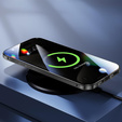 Etui Magnetic Dual Glass MagSafe do iPhone 16, czarne