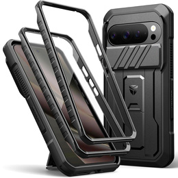 Etui pancerne do Google Pixel 10 Pro XL, Dexnor Full Body (Two Frames) - czarne