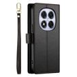 Etui z klapką do Xiaomi Redmi Note 14 Pro 5G / Poco X7 5G, Wallet Zipper Pocket, czarne
