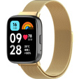 Pasek Bransoleta Milanese do Xiaomi Redmi Watch 3 Active, Złota