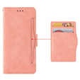 Etui z klapką do Samsung Galaxy A25 5G, Card Slot, różowe
