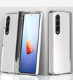 Etui ze szkłem do Samsung Galaxy Z Fold 4 5G, Rubberized Case, Transparent