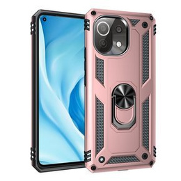 Etui pancerne do Xiaomi Mi 11 Lite / Mi 11 Lite 5G / 11 Lite 5G NE, Nox Case Ring, różowe rose gold