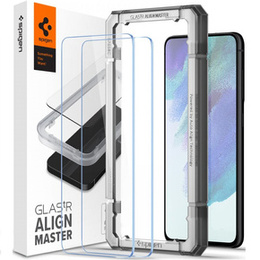 Szkło Hartowane SPIGEN Alm Glass FC do Samsung Galaxy S21 FE, Black