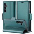 Etui do Samsung Galaxy A16 / A16 5G, ERBORD Glossy Litchi, portfel z klapką, zielone