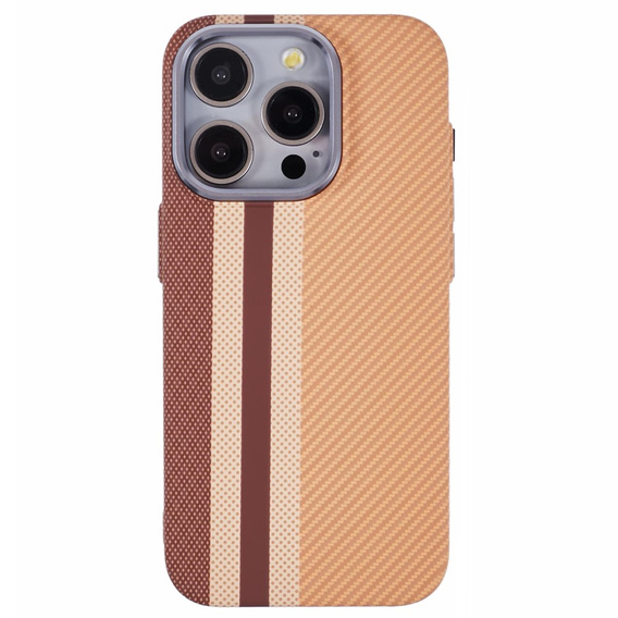 Etui do iPhone 14 Pro, Carbon Fiber MagSafe, żółte