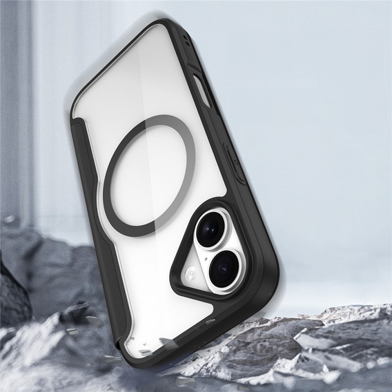 Etui z klapką Dux Ducis do iPhone 17, Skin X Pro, do MagSafe, czarne