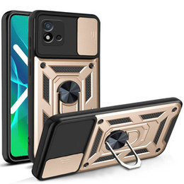Etui pancerne do Realme C11 2021, CamShield Slide, złote