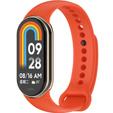 Pasek Silikonowy do Xiaomi Smart Mi Band 8 / Xiaomi Smart Mi Band 9, Pomarańczowy