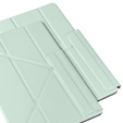 Magnetyczne etui origami do Samsung Galaxy Tab S10 Lite / S10 FE / S9 FE / S9 – jasnozielone