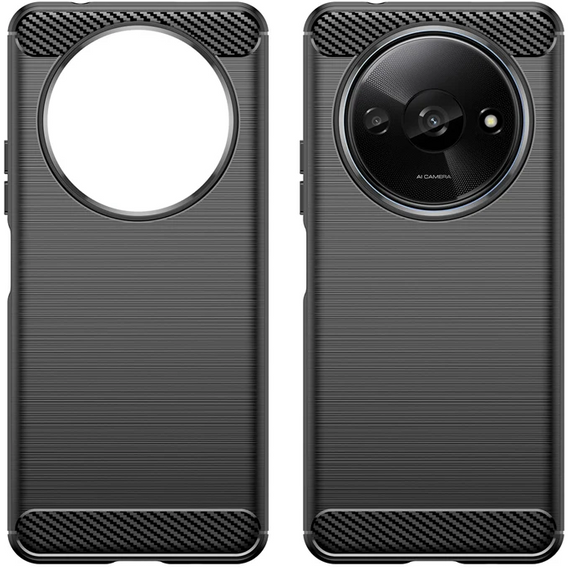 Etui do Xiaomi Redmi A3, Carbon, czarne