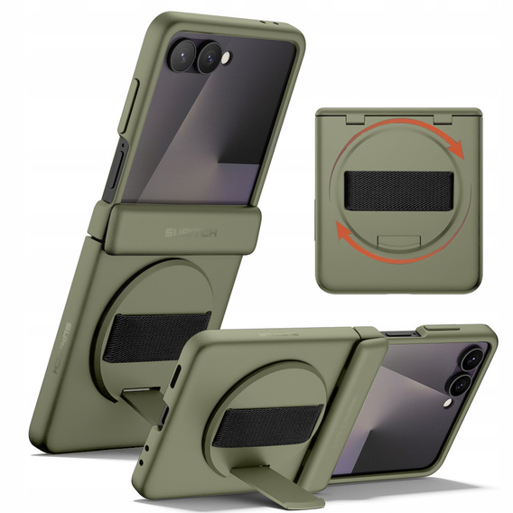 Etui do Samsung Galaxy Z Flip7, Suritch, zielone