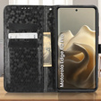 Etui z klapką do Motorola Edge 60 Pro, Wallet Rhombus, czarne