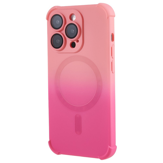 Etui silikonowe do iPhone 14 Pro Max, Gradient Magnetic, do MagSafe, różowe