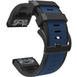 Pasek Silikonowy Quickfit 26mm do Garmin, Granatowy / Czarny