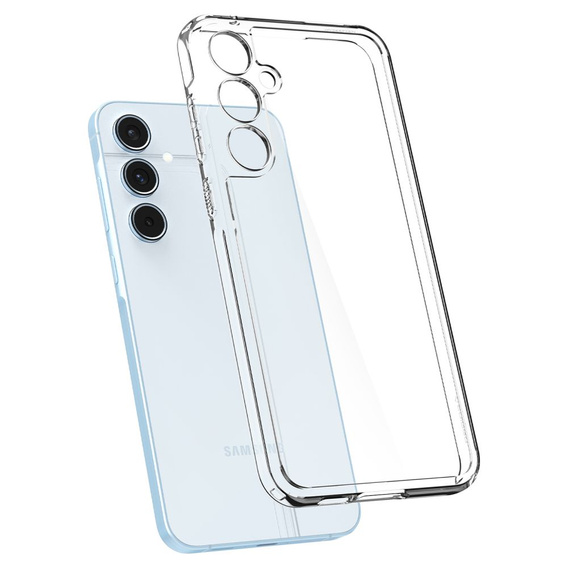 Etui Spigen do Samsung Galaxy A55 5G, Ultra Hybrid, przezroczyste + Szkło Hartowane 9H