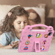 Etui do iPad 11" 2025 A16 (11 gen.) / iPad 10.9" 2022 (10 gen.), Cute Patterns, z podstawką, Różowe