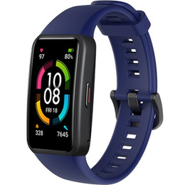 Pasek Silikonowy do Huawei Band 6 / Honor Band 6, Dark Blue