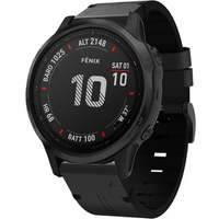 Pasek Skórzany QuickFit 20mm do zegarków Garmin 5S/6S/7S, Czarny