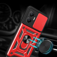 Etui pancerne do Xiaomi Poco F7, CamShield Slide, czerwone