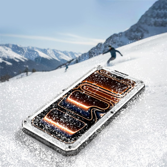 Etui Wodoodporne IP68 do iPhone 17 Pro, srebrne