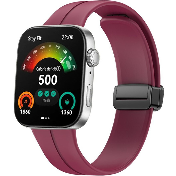 Pasek Silikonowy do Huawei Watch Fit 4 / 4 Pro / 3, Bordowy