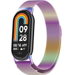 Pasek Bransoleta Milanese do Xiaomi Smart Band 10 / 9 / 8, Wielokolorowy