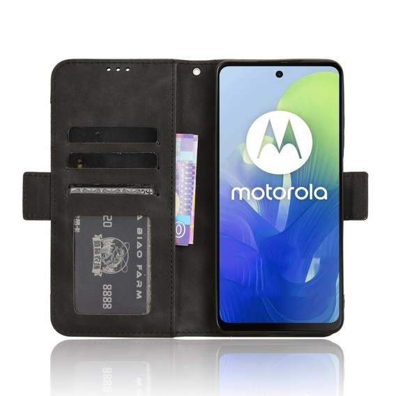 Etui z klapką do Motorola Moto G24 / G24 Power / G04, Card Slot, czarne