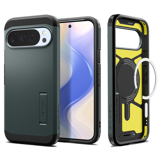 Etui Spigen do Google Pixel 10 Pro XL, Tough Armor MagSafe, Abyss Green
