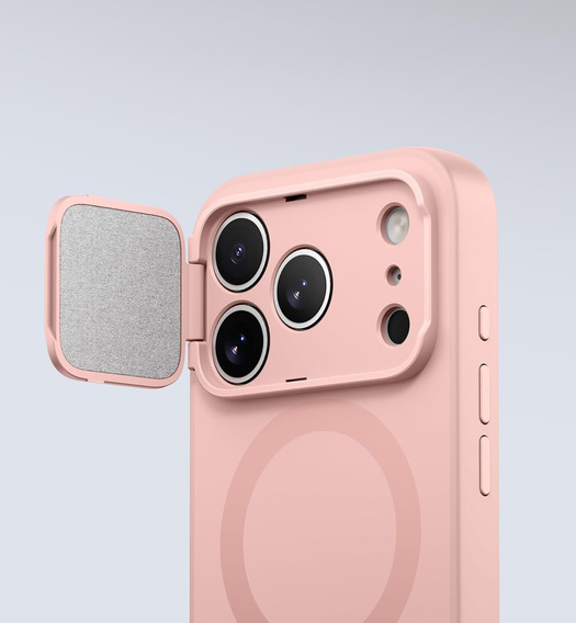 Etui do iPhone 17 Pro, Suritch Shockproof, do MagSafe – różowe