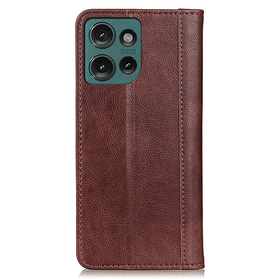 Etui do Motorola Edge 50 Neo 5G / Thinkphone 25 5G z funkcją podstawki – brązowe