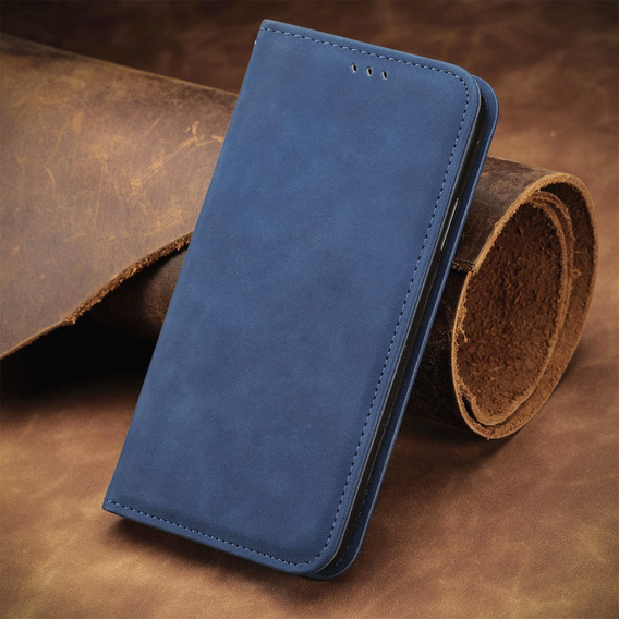 Etui Wallet do Motorola Moto G60, Vintage Style Smooth, Blue