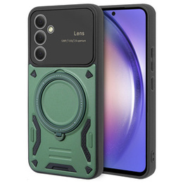 Etui pancerne do Samsung Galaxy A54 5G, CamShield MagSafe, zielone