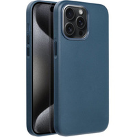 Etui Leather Mag Cover do iPhone 15 Pro Max, niebieskie