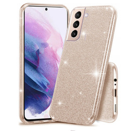 Etui Glitter Case do Samsung Galaxy S21 FE, Gold