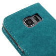 Etui z klapką do Samsung Galaxy S7 Edge, Butterfly, niebieskie