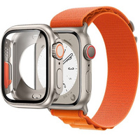 Zestaw Pasek Nylonowy + Etui 2w1 do Apple Watch 4/5/6/SE 40mm, Pomarańczowy